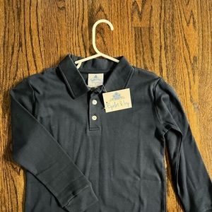 NWT EYELET AND IVY navy long sleeve size 6